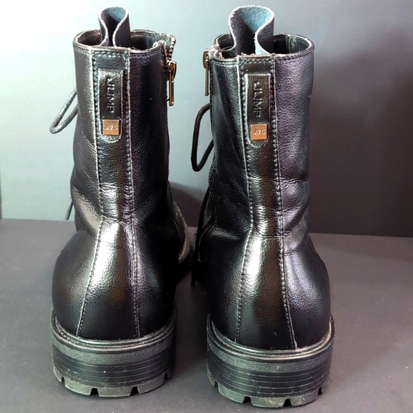 J75 Jump Mens Black Leather Combat boots,Size 12. - Picture 3 of 12